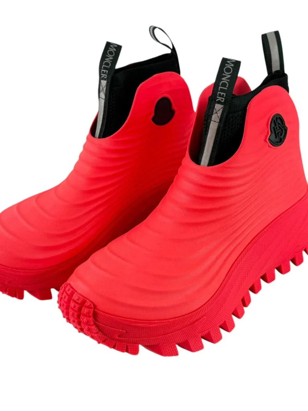 MONCLER Acqua High X Alicia Keys Pink Removable Sock Rubber Rain Boots 37 - 7US